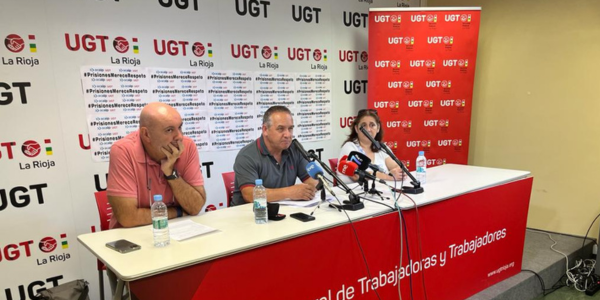 Imagen de al rueda de prensa de ACAIP-UGT