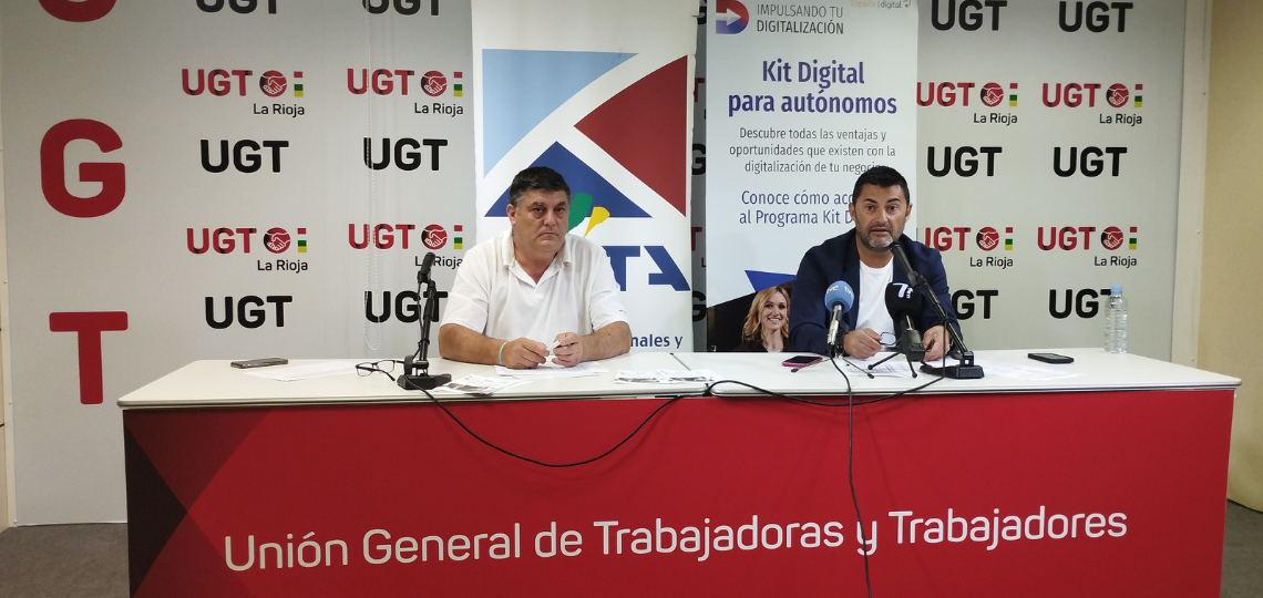 Imagen de la rueda de prensa de UPTA