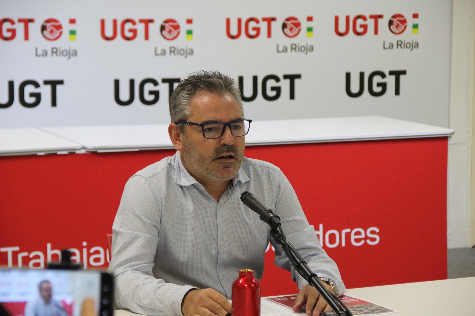 El secretario general de UGT La Rioja, Jesús Izquierdo.