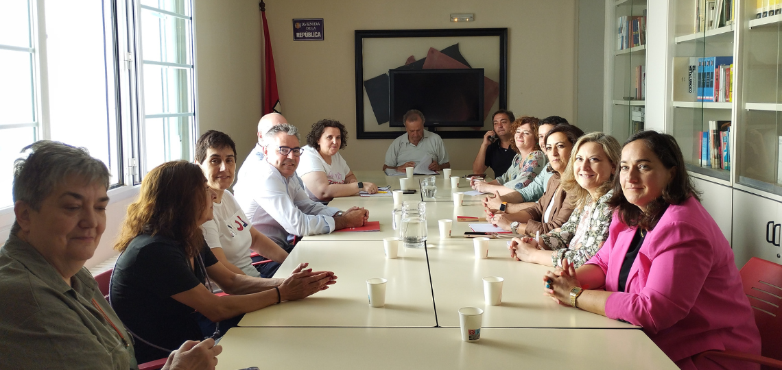 Reunión mantenida entre representantes de UGT y del PSOE